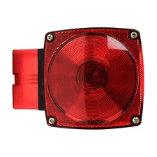 5" x 4" RED Incandescent Stop Turn Tail Left Hand Light Truck Trailer Over 80"