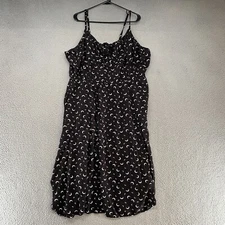 Hot Topic Midi Dress Womens 2 / 2X Celestial Babydoll Crescent Moon Milkmaid