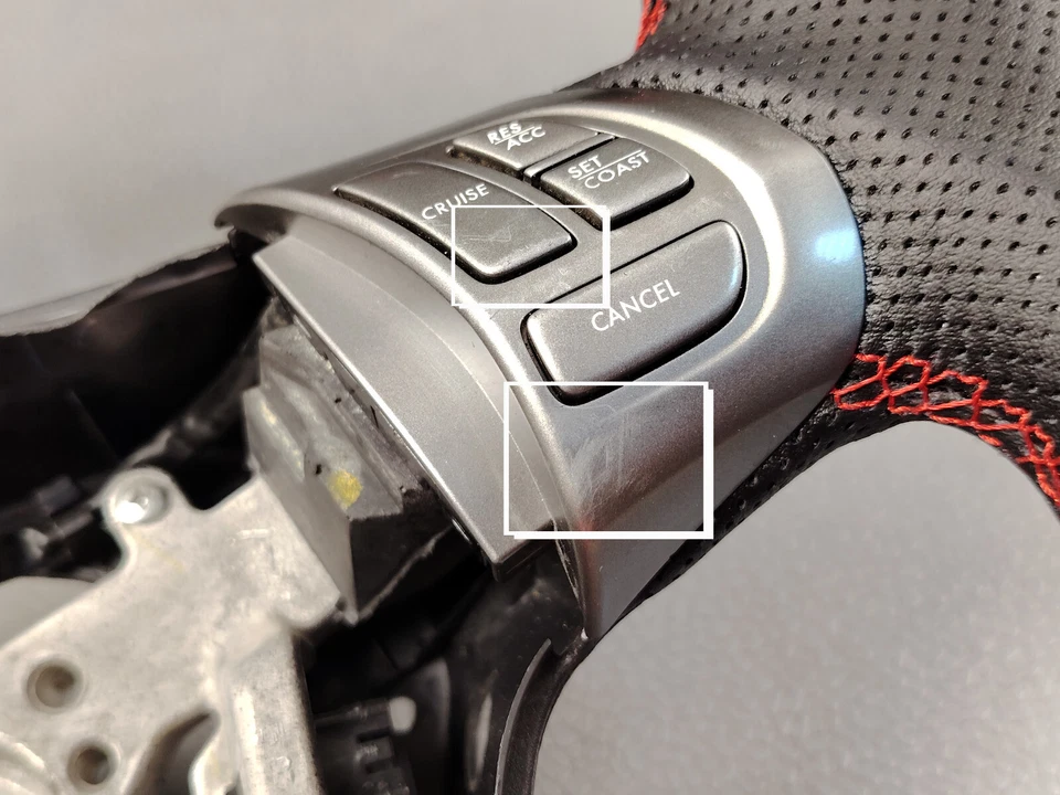 Subaru Impreza Sti Wrx Forester 2008 2011 Volante In Pelle A Fondo Piatto - Image 3 of 4