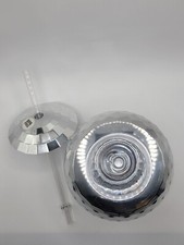2 Piece Disco Ball Cups/Tumbler Disco Flash Ball Cocktail Cup w/ Lid and Straw