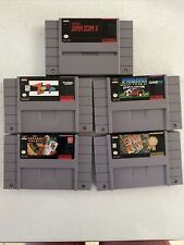 SNES lot Of 5 Sim City Zoop Super Scope Jeopardy Sports Caesar Tested Nintendo