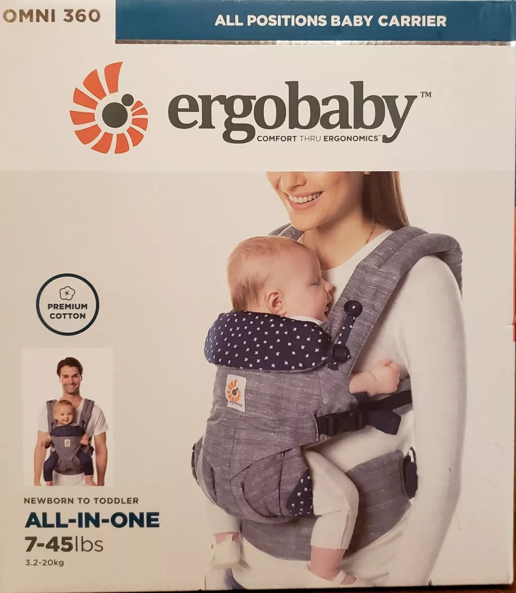 Ergobaby Omni 360 All-In-One Baby Carrier Newborn toToddler 7 to 45 lbs New