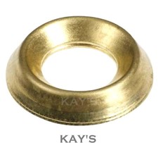 No.4, 6, 8,10,12 SOLID BRASS CUP WASHERS SURFACE FINISHING COUNTERSUNK SCREWS