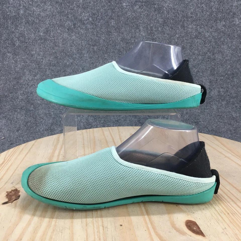 Zapatillas Mahabis para mujer 39 sin cordones verde azulado cómodas informales parte superior baja punta redonda planas Foto 2 de 4