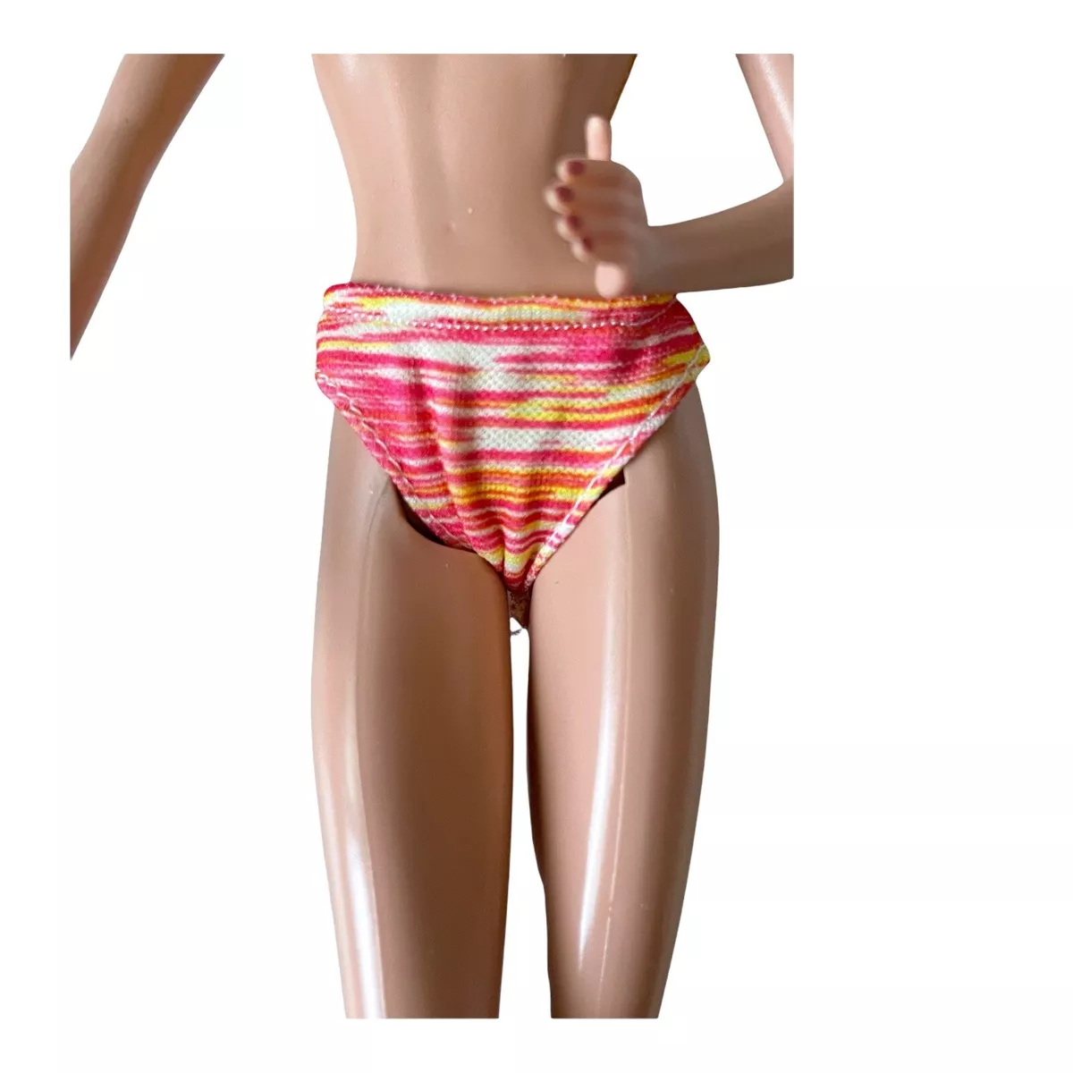 NEW Barbie Doll Fashions Yellow & Pink Stripe Underwear Panties