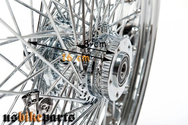 21 x 2,15 Felge 80 Speichen vorne 1x Flansch 1" passend für Harley Davidson - Bild 4 von 4