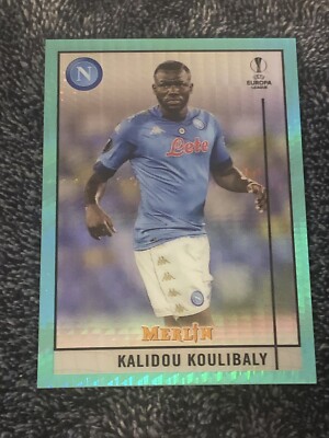Kalidou Koulibaly 2020/21 Topps Merlin Aqua Prism Refractor Parallel Card #63