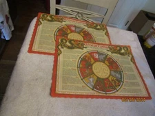 Vtg 1971 1982 Chinese Restaurant Souvenir Paper Placemat Springprint Design 495