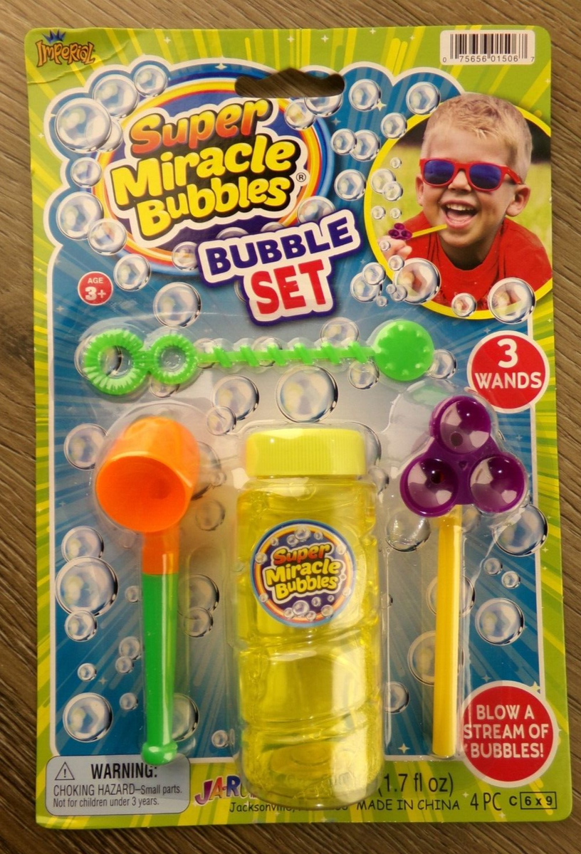 Box of 12 Imperial Super Miracle Bubbles, 3 Different Sets/4 of