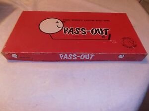 Vintage 1965 Pass Out Board Game Original Ebay