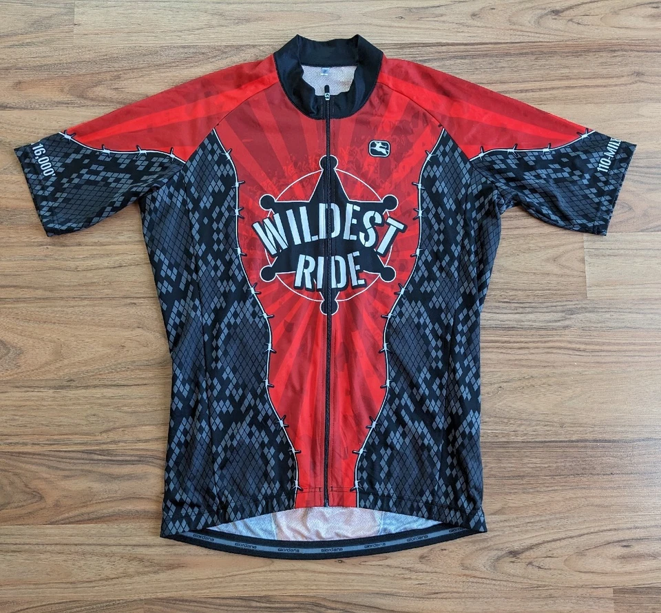 Мужская велосипедная рубашка Giordana размер XL велосипедная футболка Californias Wildest Ride A7 - Изображение 2 из 4