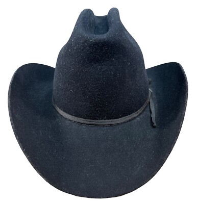 Vintage American Hat Co. Maxi-Felt Pure Wool Black 6 1/2  display picture 1