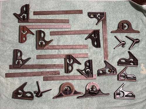 Starrett Combination No.4 Square 12” Union Tool Brown & Sharpe Lot Center