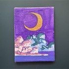 Small Abstract Moon Clouds Sky Nature MagnetPainting on Canvas Unframed — photo 1