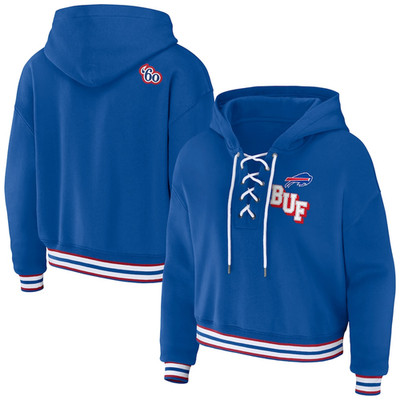 Buffalo Bills NFL Hoodie Damen Erin Andrews Blau Kapuzenpullover - Neu