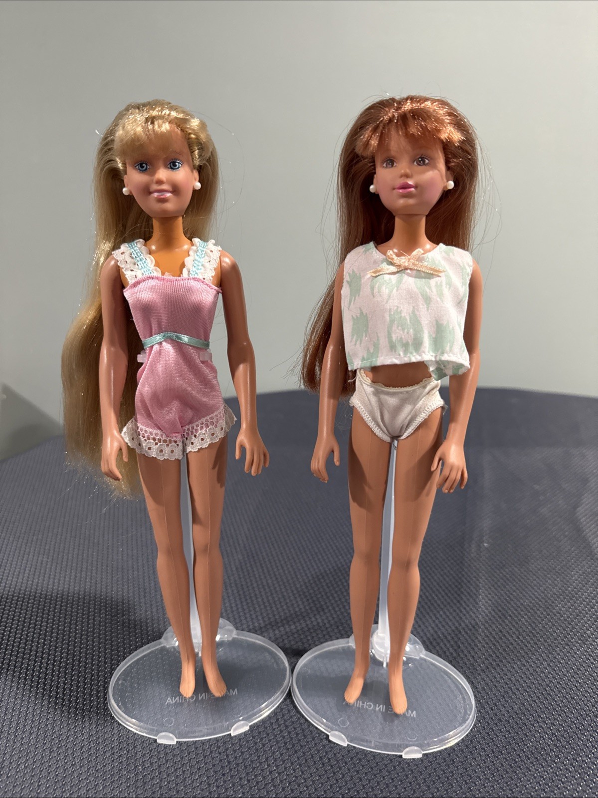 Vintage Lot 1987 Maxie & Ashley Dolls  Slumber Party Red Hair Pajama Earrings