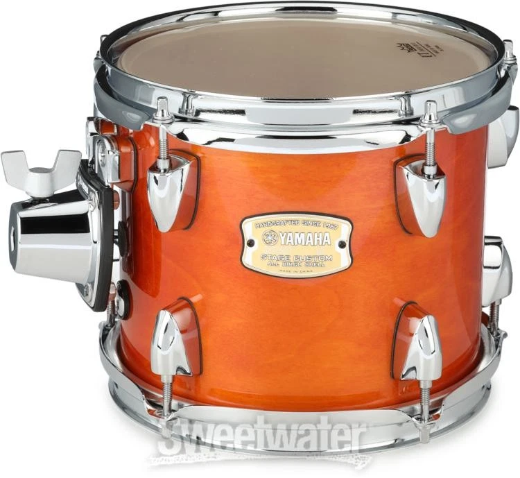 Tom montado en abedul personalizado Yamaha Stage - 8" x 7" ámbar miel Foto 4 de 4