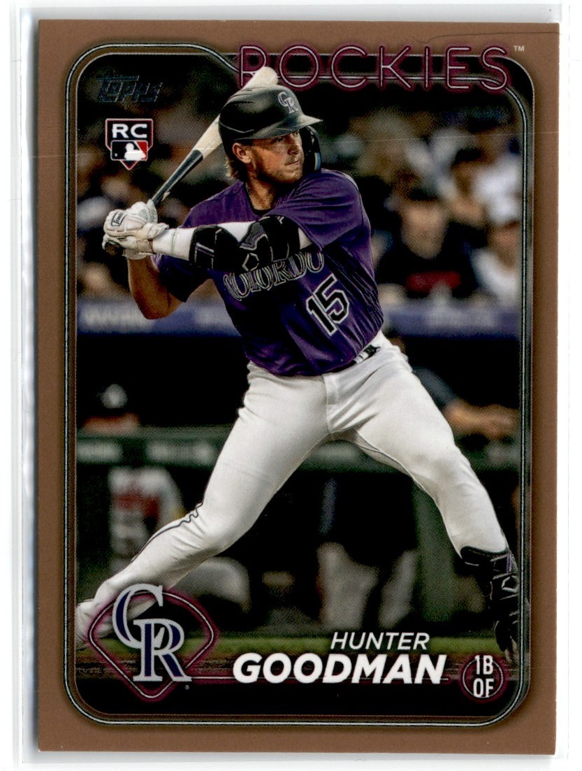 2024 TOPPS GOLD HUNTER GOODMAN RC 0549/2024 COLORADO ROCKIES #432