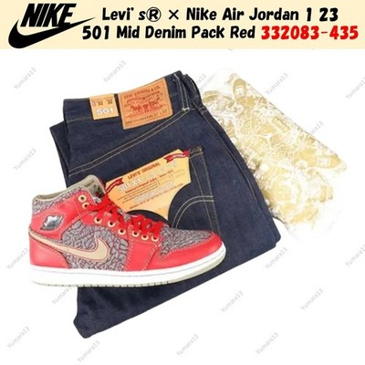 W36 新品 Levi's NIKE JORDAN 501XX 23/501 Size 12 - Levi's x Air Jordan 1 Retro 23/501 Denim Pack for sale