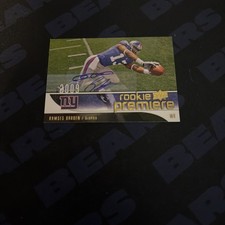 2009 Rookie Premiere Box Set #26 Ramses Barden NY Giants Football Card AUTO. rookie card picture