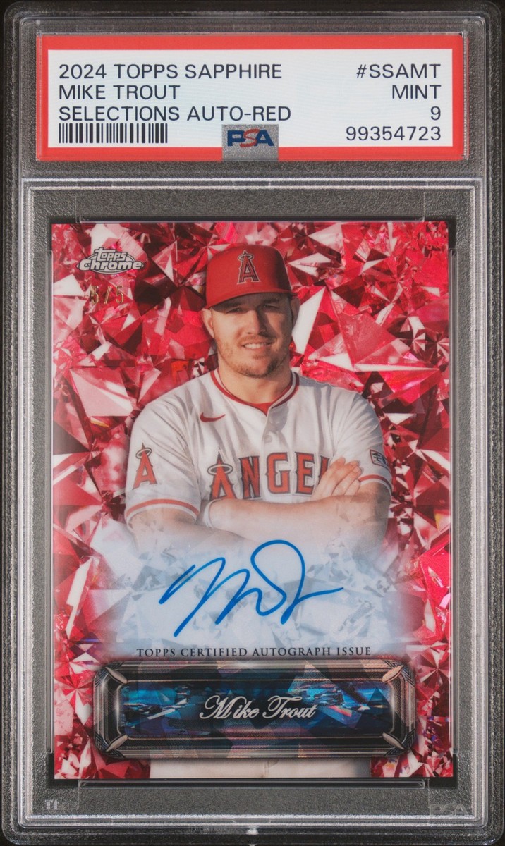 2024 TOPPS CHROME SAPPHIRE SAPPHIRE SELECTIONS AUTOS RED MIKE