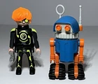 PLAYMOBIL 3318 Space Robot Moon Walker & Agent Geobra 1990