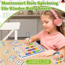 Montessori Schraubenbrett Aus Holz – Lernspielzeug Für Kinder Ab 3 Jahren Mit 10 Schrauben & 4 Werkzeugen
