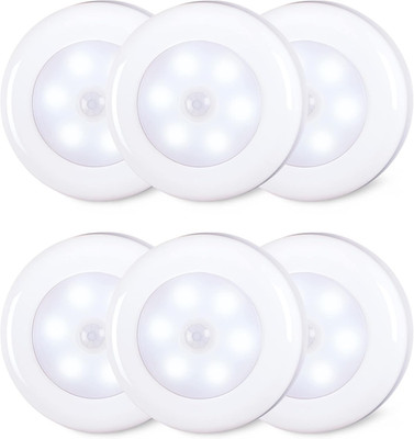 STAR-SPANGLED 6 Pack 2.8  Motion Sensor Lights Indoor AAA Battery Operated, Stic