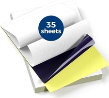 Itari Tattoo Transfer Paper 35 Sheets, Stencil 35pcs, white 