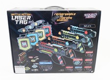 Squad Hero Rechargeable Laser Tag 360  Sensors  Innovative LCDs, Set of 4