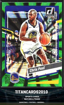 Chris Paul 2023-24 Panini Donruss Green Laser Holo Golden State Warriors #78