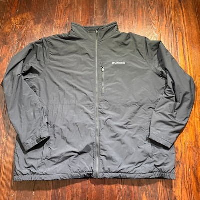 Columbia Northern Utilizer Jacket Mens 4XLT Black Tall Full Zip Insulated