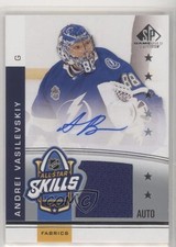 2020-21 SP Game Used NHL All-Star Skills Fabrics Andrei Vasilevskiy Auto 0c3