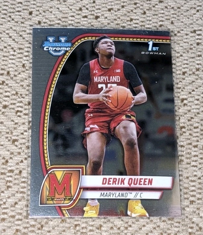 2024-25 DERIK QUEEN BOWMAN CHROME UNIVERSITY #19 (MARYLAND)