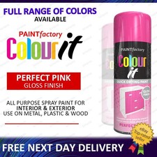 All Purpose Spray Paint Aerosol Matt Gloss Satin Primer Metal Wood Plastic 400ml