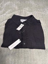 Express Men  s Button Up Size Large Black NWT
