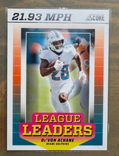 2024 Score League Leaders #LL-DAE De'Von Achane Football Dolphins 💎40% OFF 8+💎