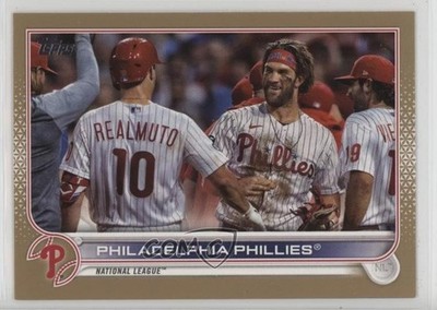 2022 Series 2 Gold /2022 Bryce Harper Philadelphia Phillies JT Realmuto #501 5w0