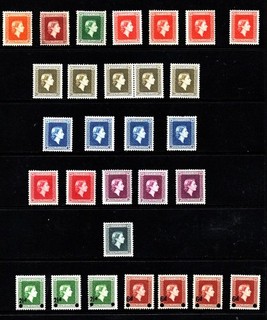 NUEVA ZELANDA 1954 63 como nuevo/OFICIALES CASI NUEVOS incl. 3/ (SG O167) MNH