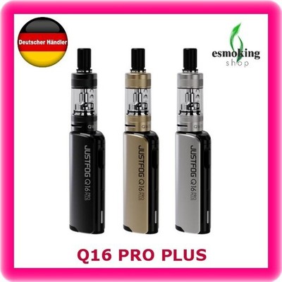 JustFog Q16 Pro Plus Starterset Kit Ersatzglas Coils Verdampfer Köpfe