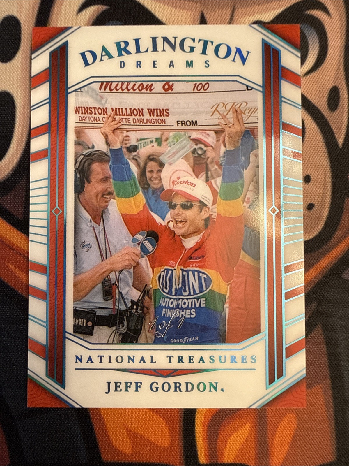 2024 Panini National Treasures Racing Darlington Dreams Jeff Gordon 1/1 view 1