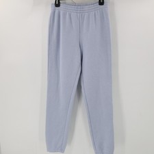 SKIMS Sweatpants womens small Boyfriend Fleece Baggy Zen Blue drawstring pockets