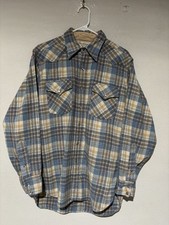 1970s Pendleton Wool Flannel Shirt MEDIUM Pearl Snap High Grade Western Wear