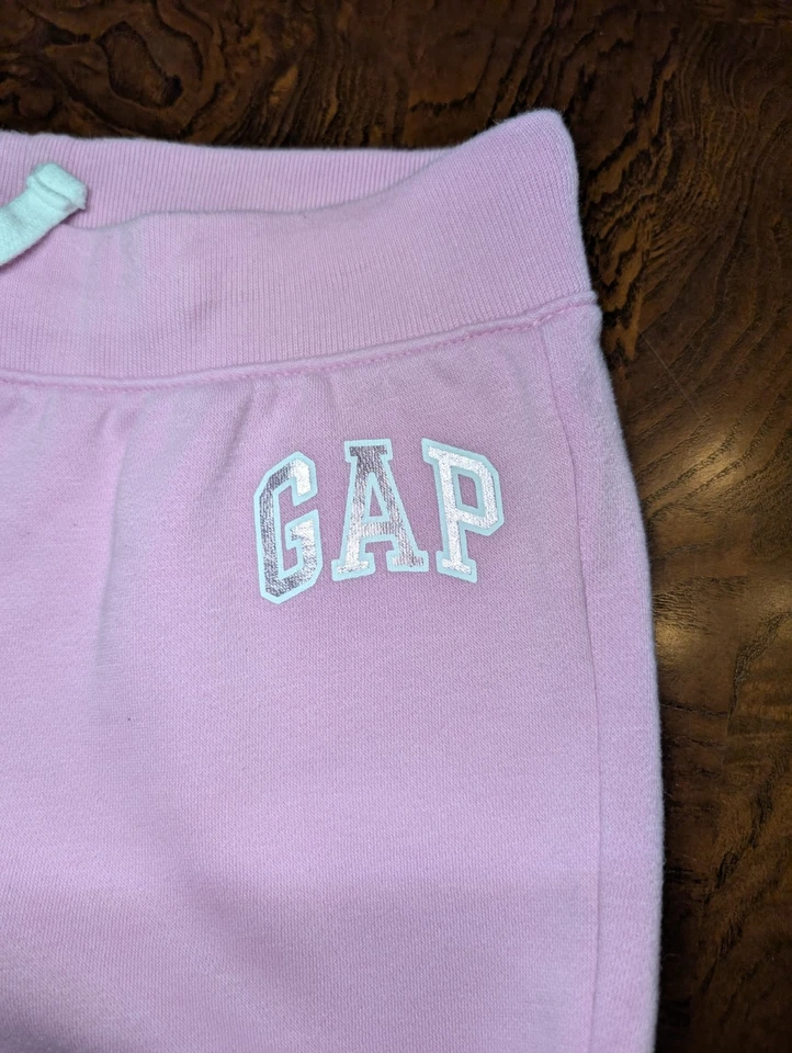 Pantalones deportivos GAP para niños y niñas rosa talla XL (10) con cordón Foto 3 de 4