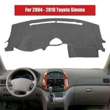 Gray Mat Dash Cover Dashboard Carpet Pad for 2004 - 2010 Toyota Sienna Dashmat