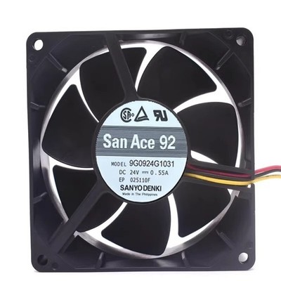 9G0924G1031 DC24V 0.55A 9cm 3-Wire Inverter Cooling Fan #vn