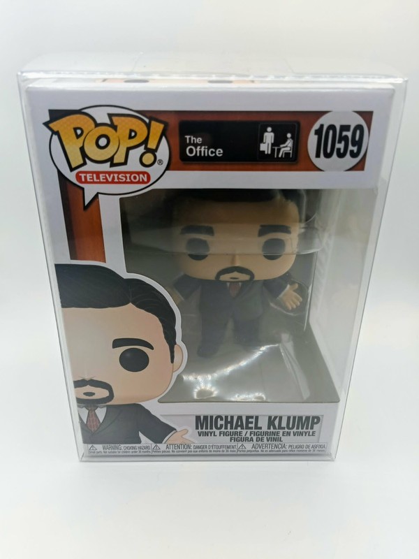 The Office: Michael Klump #1059 Funko Pop! Television W/ Pop! Protector