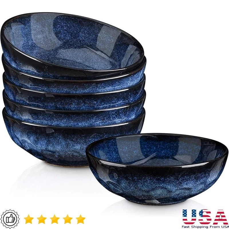 Large Ceramic Soup Pasta Bowls Set of 6 Microwave Safe Stackable Non Toxic New
Opens in a new window