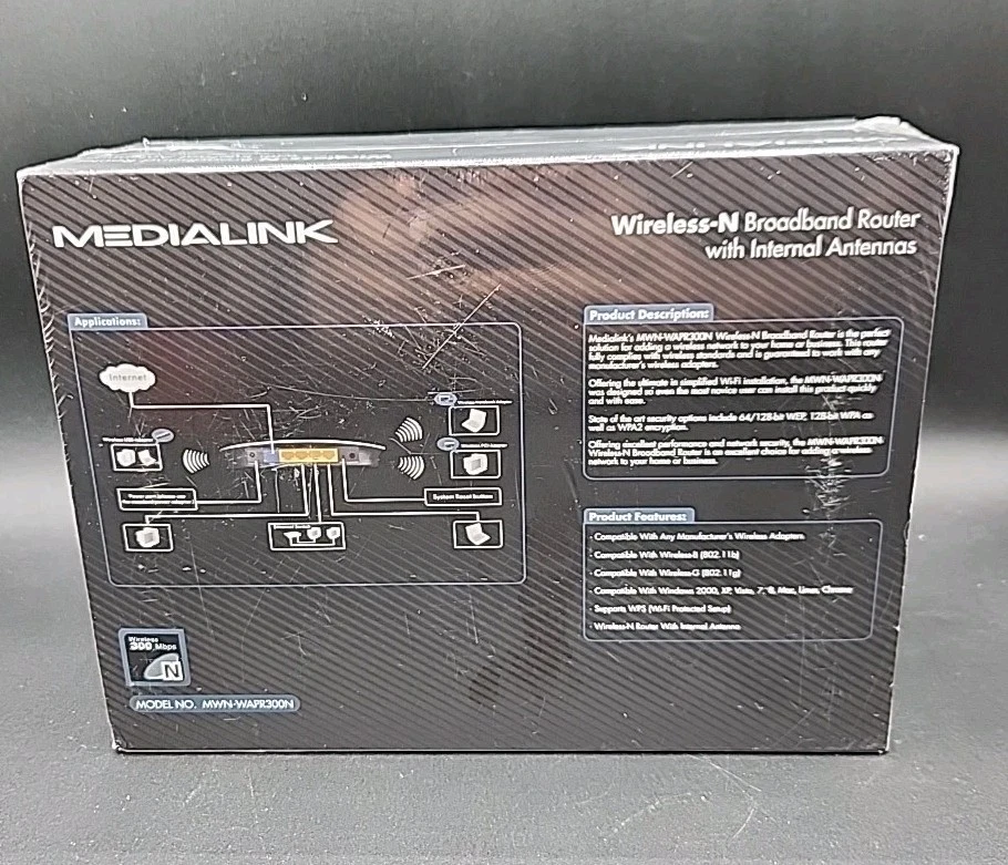 Medialink Wireless-N Broadband Router (150 Mbps) 2.4GHz - 802.11b/g/n  - Image 2 of 3