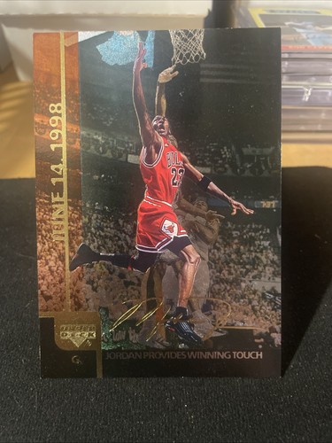 1999 UD Gatorade Michael Jordan Gold Jumbo 6 Card Set #MJ1-MJ6- Soft Corners - Picture 6 of 7